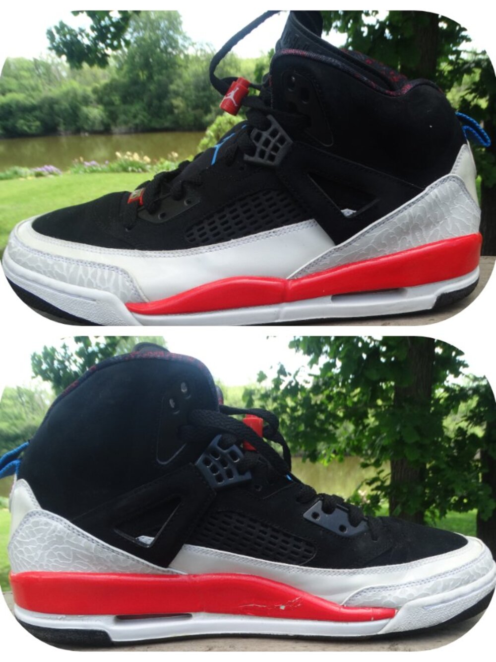 Nike Air Jordan Spizike Men's Size 13 High Top Sneaker 2010 Infrared